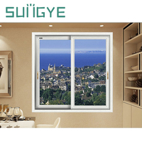 Ventanas Corredizas de Aluminio Personalizadas SUNGYE, Ventana Corrediza con Aislamiento Térmico NFRC y Mosquitera para Uso en Casas y Villas