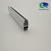 Perfil de Aluminio Extruido Vertical Popular para Persianas Zebra, Riel Guía Inferior, Tubo de Viga Inferior, Personalizado, Integrado, Moderno