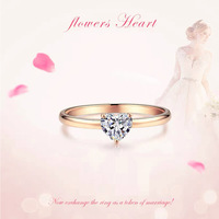 Bagues de fiançailles et de mariage en argent sterling S925 plaqué or champagne avec zircon cubique pavé pour femmes
