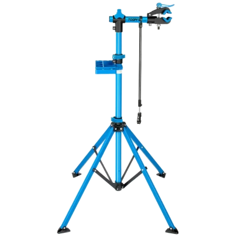 Super Pratique Ce Support De Travail Pour Vélo En Alliage D'aluminium ! Idéal Pour La Réparation Chez Soi, Pliable Et Réglable, Il S'adapte à Tous Vos Vélos (VTT, Vélo De Route). Un Vrai Gain De Place Pour L'atelier !