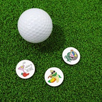 Meilleur prix d'usine, différents designs, marqueurs de balle originaux, accessoire de golf, logo personnalisé, marqueur de balle de golf en métal de haute qualité