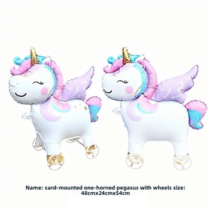 Base rodante inflable de aluminio con ruedas para globos de animales, diseño de dibujos animados, para exhibición de globos infantiles en fiestas - Product Image 5