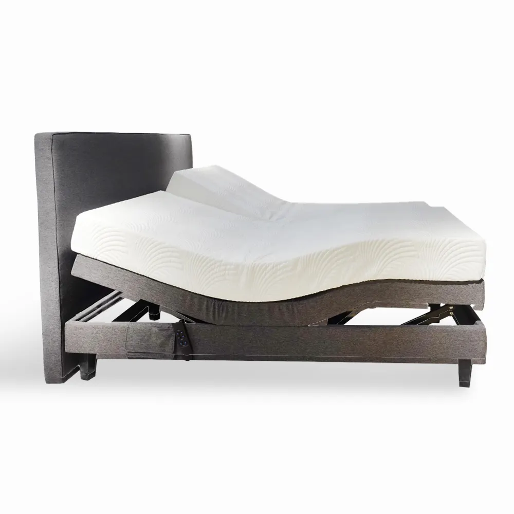 Adjustable split king size electric adjustable split bed with massage