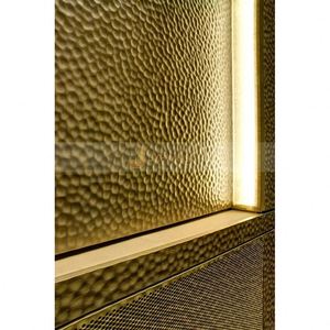 Placa de Acero Inoxidable 304 Martillada en Bronce Rojo EX772, Servicio de Doblado Decorativo - Product Image 2