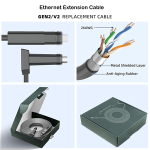 Bán sỉ tùy chỉnh bền không thấm nước tốc độ cao cáp <span class=keywords><strong>Ethernet</strong></span> thay thế cho tiêu chuẩn starlink actuated Gen 2 vệ tinh V2 - Product Image 5