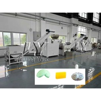 Machine de fabrication de savon en barre Lung Yeuk C180 entièrement automatique, petite échelle, 200-1000 kg/h, 380V, pour la production de mini-savons de toilette et de lessive