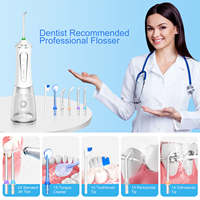 H2ofloss Hydropulseur Portable Étanche IPX7, Outil de Soin Buccal à Jet d'Eau, Marque Privée, Rechargeable 2500 mAh, OEM ODM