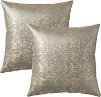 Housses de coussin en velours estampé en aluminium de qualité supérieure, motif doré, ultra douces, respectueuses de la peau, pour un design intérieur luxueux