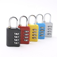 Cadenas à code numérique à 4 chiffres personnalisé en gros, cadenas de sécurité pour voyage, cadenas à combinaison pour bagages, mini cadenas pour sac