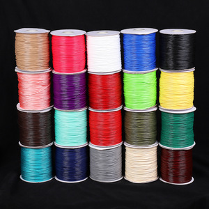 Cordon coréen coloré Wanyu en stock <span class=keywords><strong>pour</strong></span> la confection de colliers et <span class=keywords><strong>bracelets</strong></span> DIY, matériel de tissage fait main <span class=keywords><strong>pour</strong></span> la confection de vêtements, couleur unie - Product Image 3