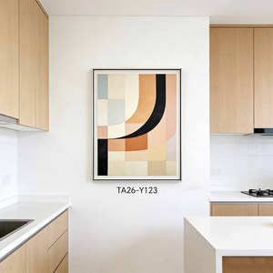 Peinture sur toile abstraite moderne de style minimaliste, <span class=keywords><strong>affiche</strong></span> encadrée, huile sur toile pour décoration murale - Product Image 3