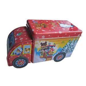 Caixa de lata do caminhão personalizada, caixa de dinheiro do caminhão, caixa de lata da forma do carro para o chocolate