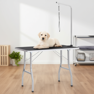 Dog Grooming <b>Table</b> <b>Metal</b> Rectangle Adjustable <b>Small</b> Breed Indoor Pet Furniture Modern Style All Seasons Assembly Required - Product Image 2