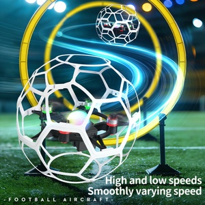 Drone de football sans balais SJY-L6, quadricoptère RC anti-chute avec cage de protection, retournements 3D, maintien d'altitude, 11 min d'autonomie de vol, jouet RC, cadeau - Product Image 3