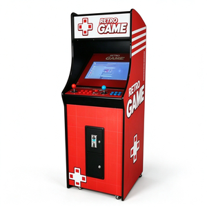 Machine d'arcade classique 22 pouces, format slim vertical, avec deux joysticks rouges, design Kiss Bang, 110V/240V, directement de l'usine - Product Image 2