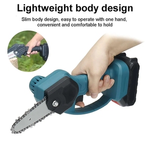 Petite scie à chaîne portative pour arbre de coupe de bois 4/6 pouces Motosierra Electrica tronçonneuse sans fil - Product Image 4
