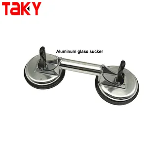 Heavy duty 100KG capacity double sucker plate lifter glass suction cups for tile