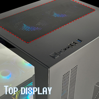 Casing Komputer Gamer MicroATX Langsung dari Pabrik MANMU, Transparan, Aluminium Alloy, Putih/Hitam, Mini PC Cabinet, Desktop Mid Tower