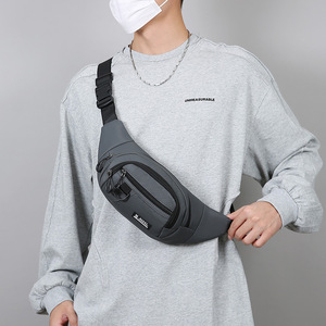 S Sports Men's Waist Bag Gray Multi Layer Waterproof Outdoor Chest Pack for Daily Commute Cycling - Product Image 3
