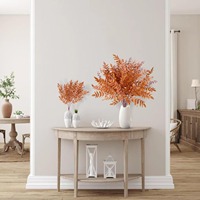 Centres de Table d'Halloween pour Thanksgiving Intérieur/Extérieur Plantes Artificielles de Verdure d'Automne Fausses Fleurs, Arbustes Compris