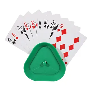 EASTOMMY ET-108004 Triangle Shaped Hands, Triangle Card Holder Playing Card Holder for Poker Table Game 4pcs A Set