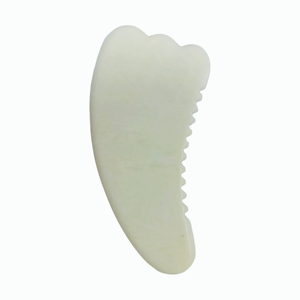 Outils de massage Guasha en jade Xiuyan blanc, pierre de néphrite, pour massage du corps - Product Image 1