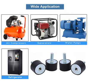 M8 chống rung cách ly sốc hấp thụ cao su Studs hình trụ gắn kết cao su hiệu suất cao im lặng khối rung - Product Image 6