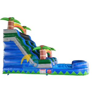 Toboggan aquatique géant <span class=keywords><strong>bleu</strong></span> marbre pour parc d'attractions, château aquatique, toboggan aquatique gonflable de qualité commerciale Safari, <span class=keywords><strong>ballon</strong></span> de saut gonflable - Product Image 4