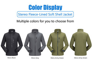 Spring Autumn's New Outdoor <strong>Waterproof</strong> Breathable Windproof Soft-Shell Men's Single-Layer <strong>Thin</strong> Casual <strong>Jacket</strong> for Zipper - Product Image 3