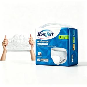 OEM Manufacturer Direct Sale Disposable Adult Diapers Women Large Size Super Absorbent Breathable Adult Panty Diapers for Elder - Product Image 1