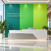 Panneau ACP solide anodisé argenté de qualité mur-rideau 4 mm pour revêtement de plafond - Vente en gros