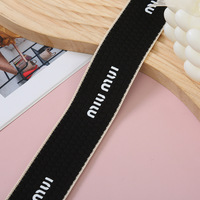 Sangle de ruban de rayures de gaufre anglaise d'estampage à chaud pour des accessoires d'habillement d'emballage de cadeau