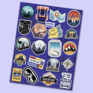 Hojas de Etiquetas Adhesivas Transparentes de Vinilo Personalizadas con Diseño Estético de <span class=keywords><strong>Bluey</strong></span> - Product Image 1