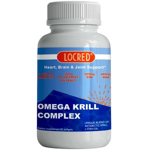 Complexe Premium Oméga Krill, Mélange d'<span class=keywords><strong>Huile</strong></span> de Krill de l'Antarctique et d'<span class=keywords><strong>Huile</strong></span> de Poisson avec Extrait d'<span class=keywords><strong>Olive</strong></span>, EPA DHA, Complément Alimentaire Naturel, 60 Gélules Molles - Product Image 1