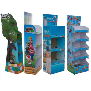 Thân Thiện Với Môi Tùy Chỉnh Cho <span class=keywords><strong>Pop</strong></span> Tông Hiển Thị Sàn Đứng In Giấy Hiển Thị Kệ Cho Nut Chai Kệ Hiển Thị - Product Image 4