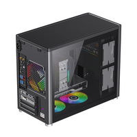 GAMEMAX Spark Mid Tower Micro ATX Steel Vertical Airflow Gaming Computer Case with 2x HDD + 2x SSD for PC & Desktop