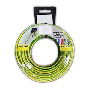 Cable de alimentación bicolor H07Z1-K de 1,50 mm y 15 m, ideal para conexiones eléctricas y uso en instalaciones temporales. - Product Image 1