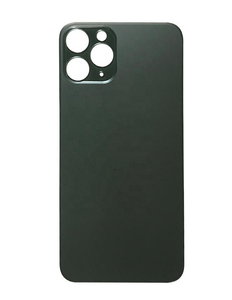 Remplacement de réparation pour <span class=keywords><strong>iPhone</strong></span> 11pro <span class=keywords><strong>11</strong></span> Promax grand trou verre arrière couvercle de batterie téléphone portable boîtier arrière verre fissuré - Product Image 1