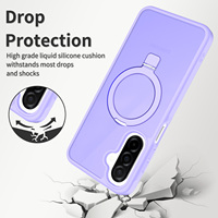 Coque de téléphone portable antichoc magnétique avec béquille intégrée, compatible avec la charge sans fil, en PC rigide et TPU souple, pour Samsung A17 A16 A26