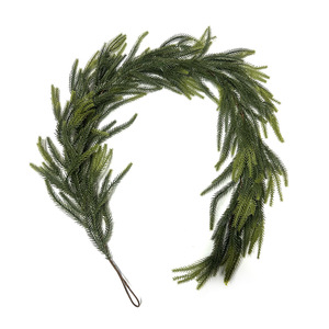 Hongbo 1 Simulated Norfolk Pine Vine Christmas <b>Table</b> Decoration 1.2M <b>Plastic</b> Eco-Friendly Holiday Ornament - Product Image 5