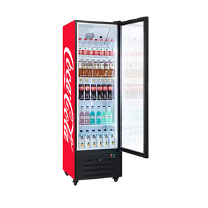 Réfrigérateur commercial OUMEITE avec porte vitrée, 9,5 pi³ / 270 L, refroidisseur de boissons vertical avec éclairage LED - Product Image 1