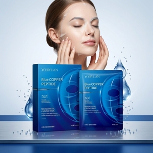 <span class=keywords><strong>Masque</strong></span> en feuille réparateur cutané GHK-Cu, traitement anti-âge raffermissant et <span class=keywords><strong>hydratant</strong></span> au peptide de cuivre et au collagène, soins de la peau en marque blanche - Product Image 2