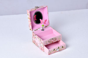 Ever Bright Custom Logo Music Box 4 pulgadas Pink Garden Ballerina Fairy Flower Características <span class=keywords><strong>Canción</strong></span> con cajón para niños - Product Image 2