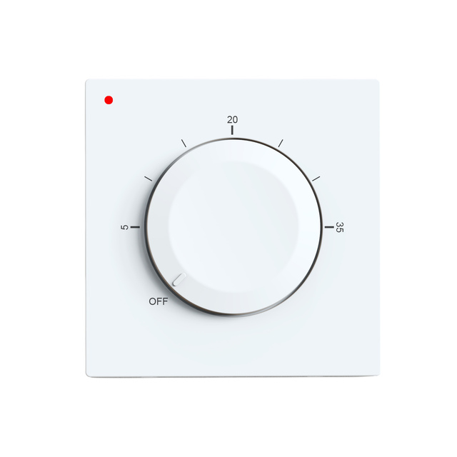 Modern Surface Mount Mechanical Thermostat for Hotel 5-35℃ Precise Temperature Control with IP30 Protection