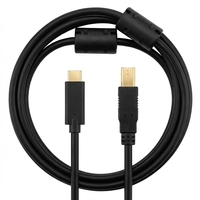 Cable USB Tipo C a B para Impresora y Escáner, Cable de Carga USB 2.0 CM-BM, Transferencia de Datos para Impresora, Computadora, Portátil, Negro