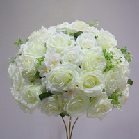 Bouquet de roses artificielles, arrangement floral réaliste en plastique, fait main, décoration romantique pour mariage