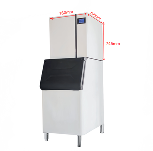 Máquina de Hielo Comercial Eléctrica de Acero Inoxidable, 150 kg/Día, con Control Táctil, para Hoteles, Uso en Exteriores y Doméstico - Product Image 4