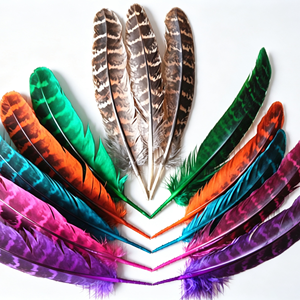 Plumes de faisan Ringnick colorées pour l'artisanat, l'embellissement de coiffes, les plumes cérémonielles, les accessoires de mariage et de festival - Product Image 4