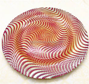 Assiette de présentation en verre doré de luxe, directement de l'usine, pour mariage et fête, à prix abordable - Product Image 4