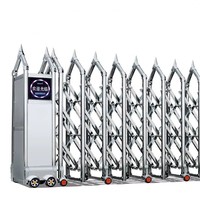 Nouvelle Porte Coulissante Rétractable Automatique en Fer de l'Usine Shengshichanglong pour Entrée Principale d'École et Allée – Conception Pliable